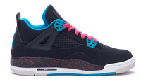Nike Jordan 4 Retro Black Vivid Pink 2012 GS (487724-019) Youth Size 4Y-7Y