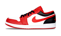 Nike Jordan 1 Low Bulls 2022 White Red Black  (553558-163) Men's Size 8-11